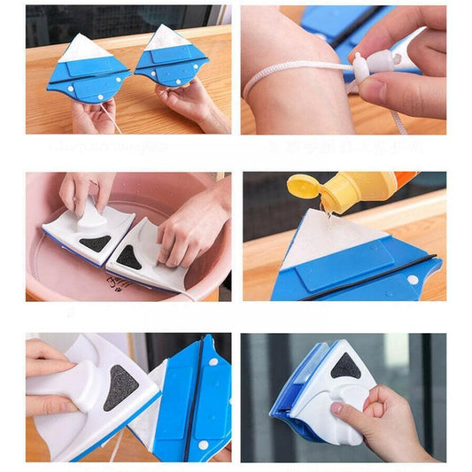 Magnetisk fönsterputsare för bil