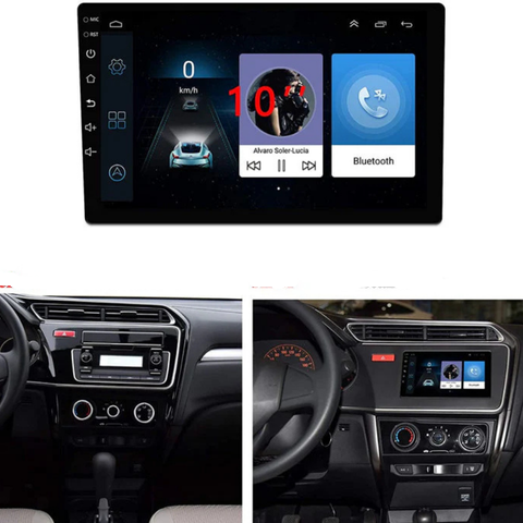 Android Autoradio 10 Zoll – 2 DIN, GPS, WiFi, abnehmbarer Bildschirm