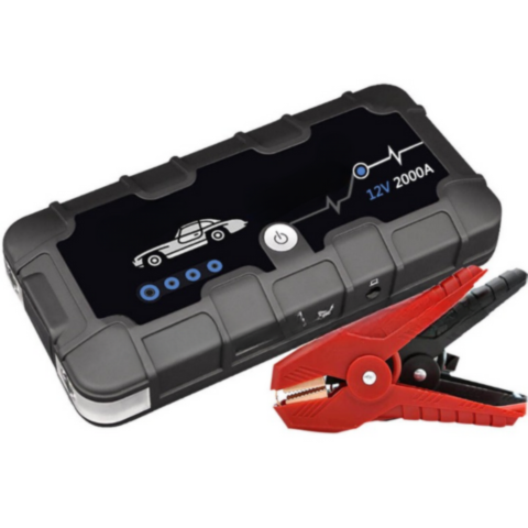 Démarreur De Batterie 12V 2000A — Charge Rapide & Multi-Usage