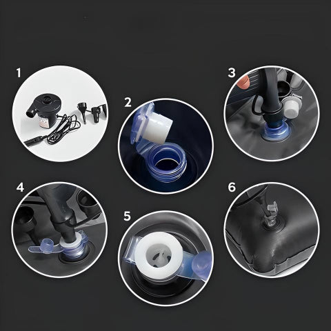 Luftmatratze für die Rückbank des Autos – Praktisch und einfach zu installieren