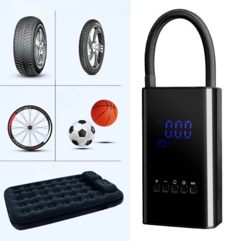 Mini Compresor Portátil – Pantalla LED y Presión Ajustable
