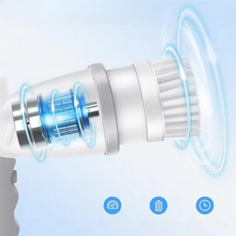 מברשת ניקוי חשמלית — נטענת ורב תכליתית