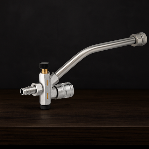 אקדח לחץ גבוה עם קנה קצף — ניקוי חזק