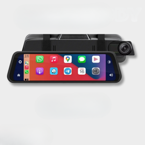 Inteligentne lusterko wsteczne z przednią i tylną kamerą - wizja HD i wspomaganie parkowania