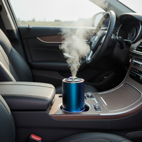 Diffuseur D’Arômes Lumineux Pour Voiture — Purificateur & Ambiance LED