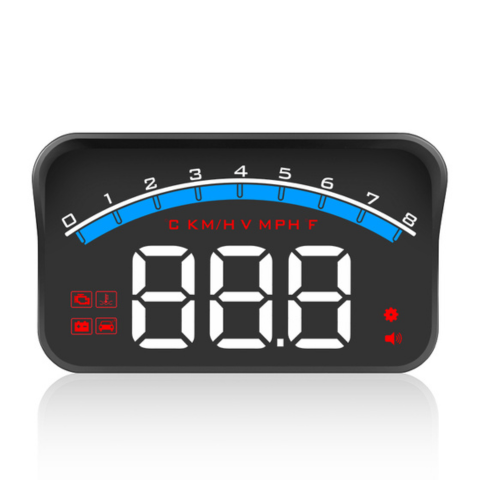 Cyfrowy licznik do szyby czołowej — Bezpieczna jazda i komfort wizualny