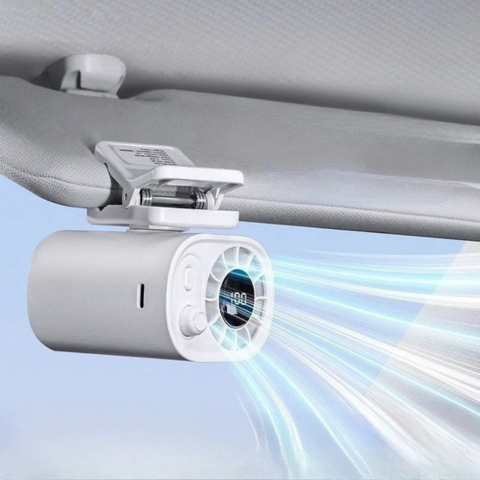 מאוורר נטען עם מסך LED — רעננות ניידת וסוללה ארוכת טווח