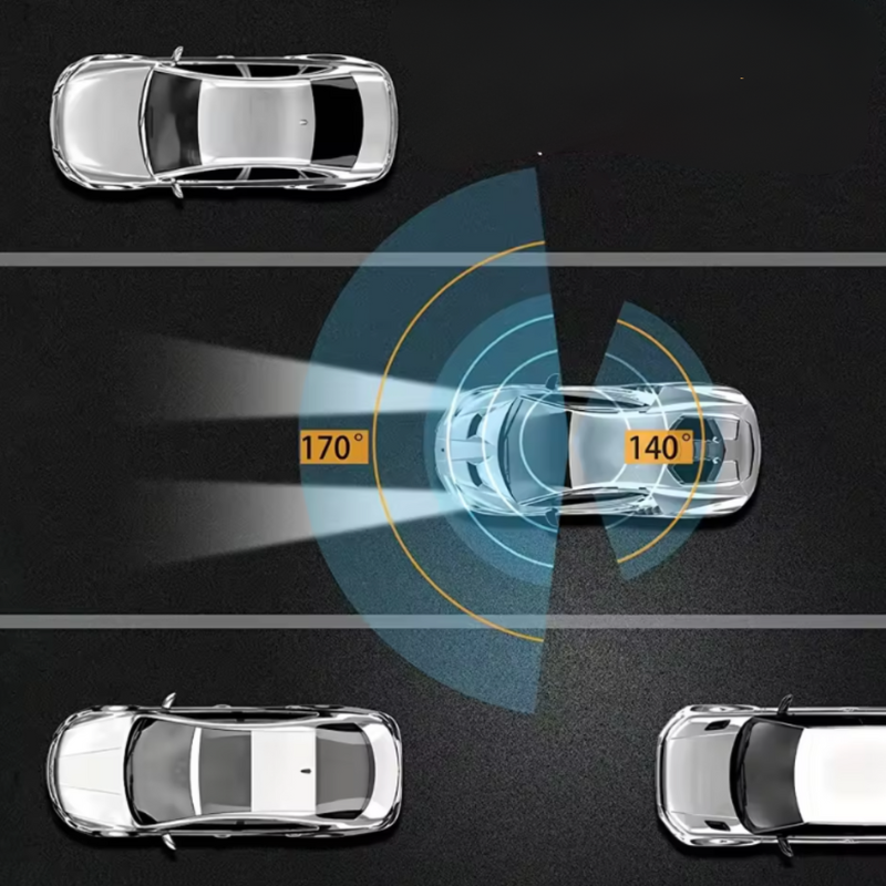Dashcam Doppel Full HD Auto - Nachtsicht + Innenkamera
