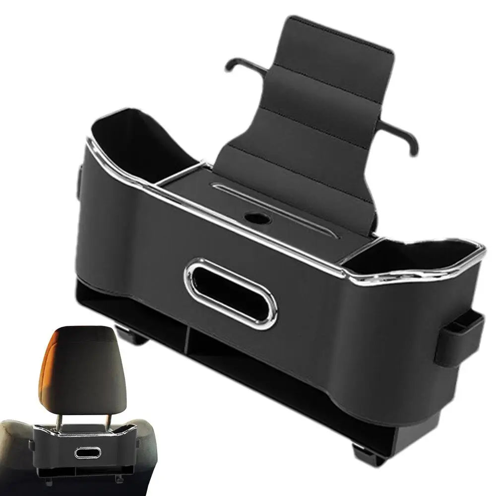 Organisateur De Siège Arrière Avec Crochets Et Boîte De Rangement — Espace Optimisé & Voiture Ordonnée