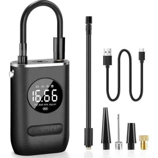 Inflador De Neumáticos Portátil — Inflado Rápido Y Fácil En Cualquier Lugar