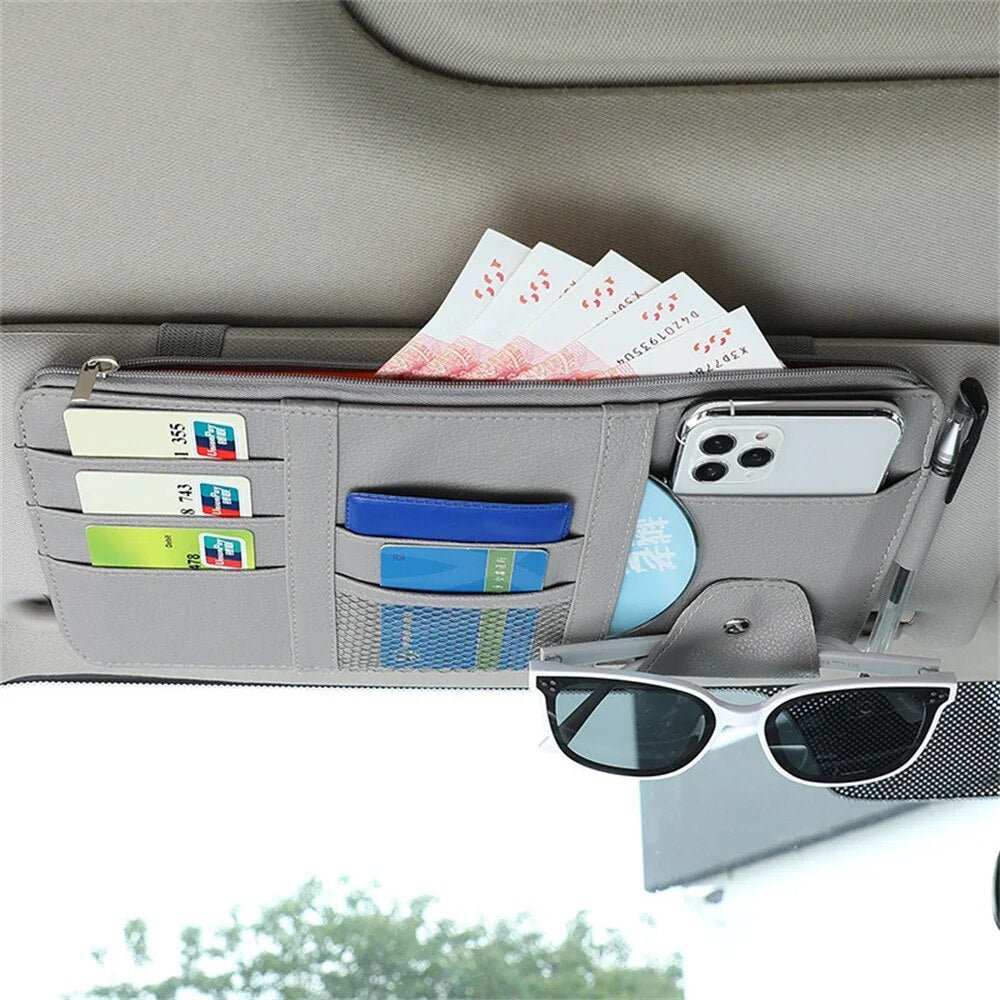 Auto-Organizer für Sonnenblenden — Halten Sie Ihre Accessoires griffbereit