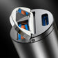 מתאם מטען רכב USB – שקע מצית קומפקטי 