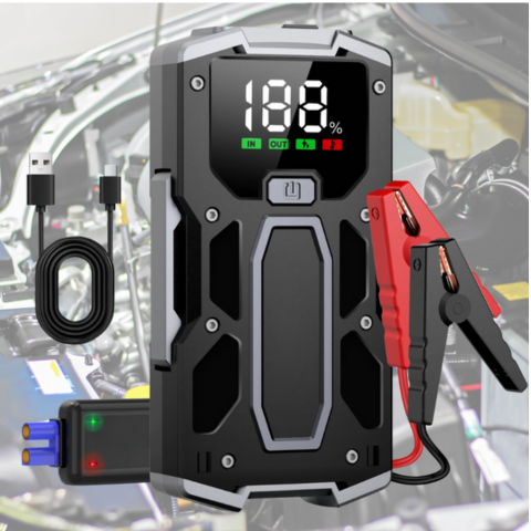 Batteribooster 3000A – Umiddelbar start og mobilopplading 