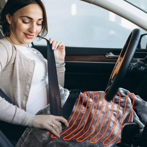 Heizdecke für Auto – Integrierter Timer und 9 Heizstufen 