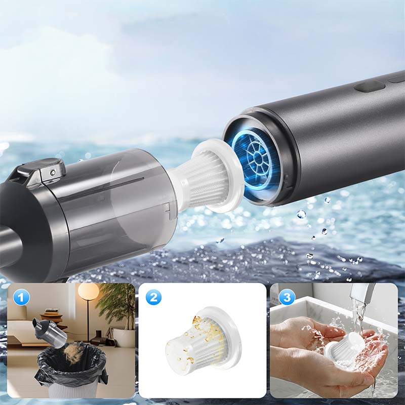 Wysokowydajny bezprzewodowy odkurzacz samochodowy - szybkie czyszczenie i wygodne użytkowanie