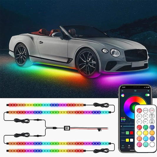LED osvětlení pod vozidlem — ohromující a personalizované světelné efekty 