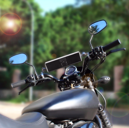 Enceinte Moto Avec Support De Guidon — Idéale Pour Vos Trajets En Musique