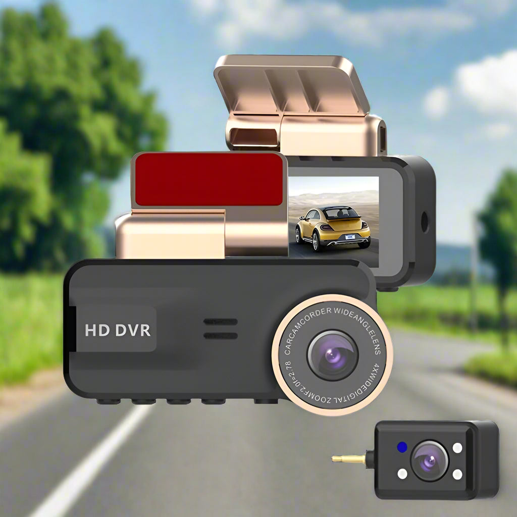 HD 1080p Dashboardkamera med nattsyn och WiFi — Komplett säkerhet och övervakning 