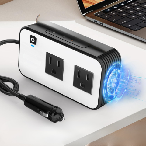 Bilstrømomformer – Hurtiglading med stikkontakter og USB-porter 