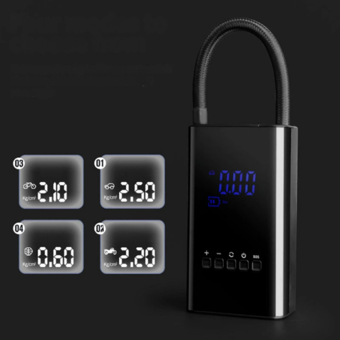 Mini Compresor Portátil – Pantalla LED y Presión Ajustable 