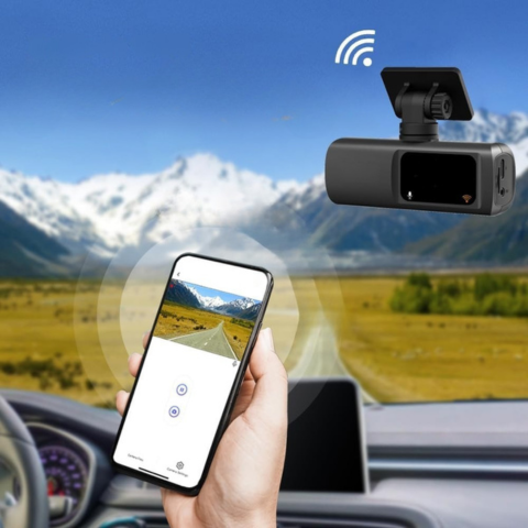 Dashcam Doppelobjektiv – Vollständige Überwachung und WiFi-Verbindung 