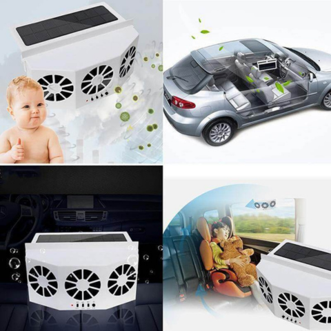 Ventilator solar pentru mașină – Ideal vara 