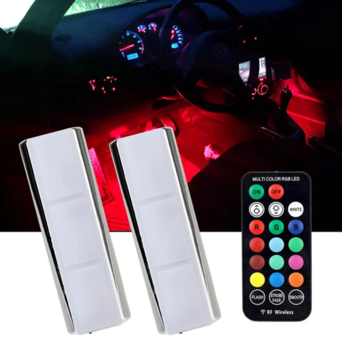 Multicolor Rechargeable Auto Lighting – Easy Installation 