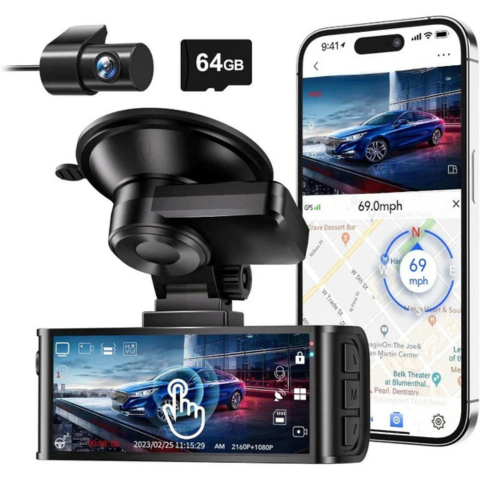 Dashcam Predná A Zadná – Kompletná Ochrana Deň A Noc 