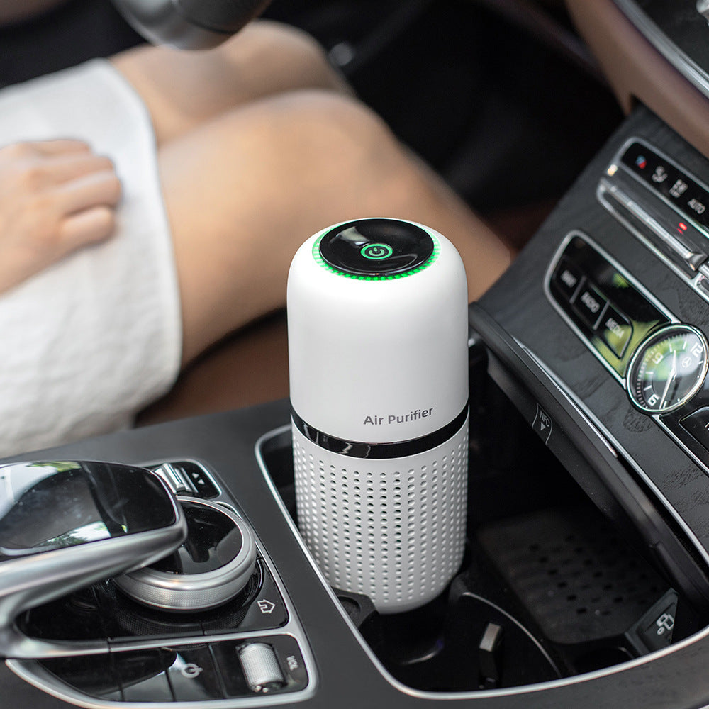 Hordozható Autós Légpúrifier – Csendes Ionizátor & USB Töltés 