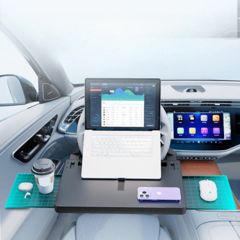 多機能カー・ステアリング・ホイール・タブレット - モバイル・オフィス＆車内食