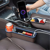 Organisateur De Siège De Voiture Avec Éclairage LED — Rangement Pratique & Ambiance Moderne