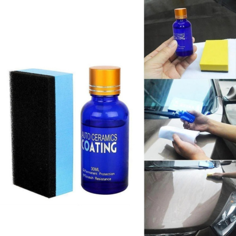 自動車用セラミックコーティングキット — 持続的な輝きと撥水性表面 