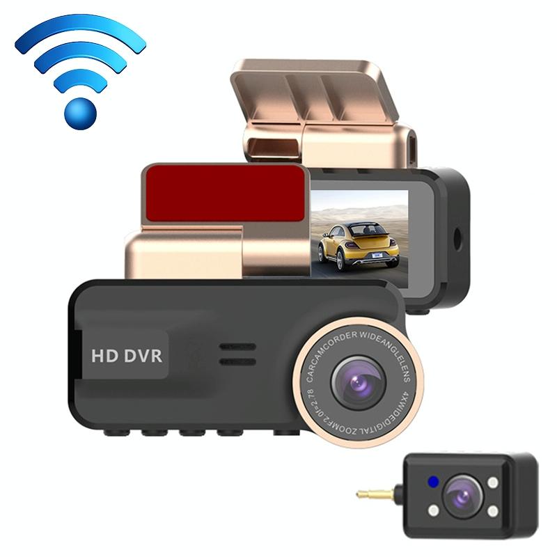 HD 1080p Dashboardkamera med nattsyn och WiFi — Komplett säkerhet och övervakning 