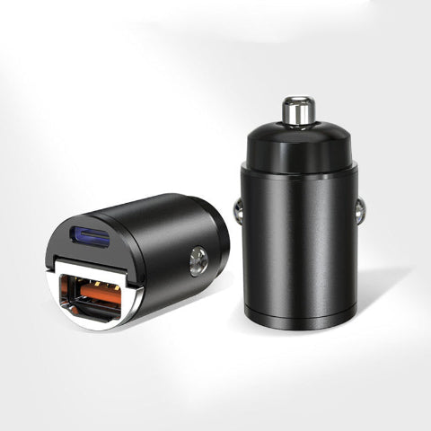 מתאם מטען רכב USB – שקע מצית קומפקטי 