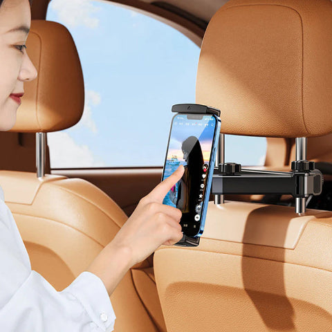 Support per telefono e tablet per auto – Fissaggio regolabile per poggiatesta 
