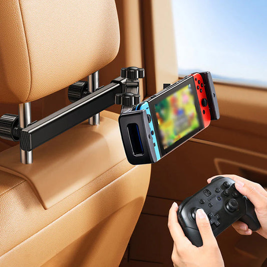 Supporto per Tablet per Poggiatesta — Viaggio Confortevole e Mani Libere sul Retro 