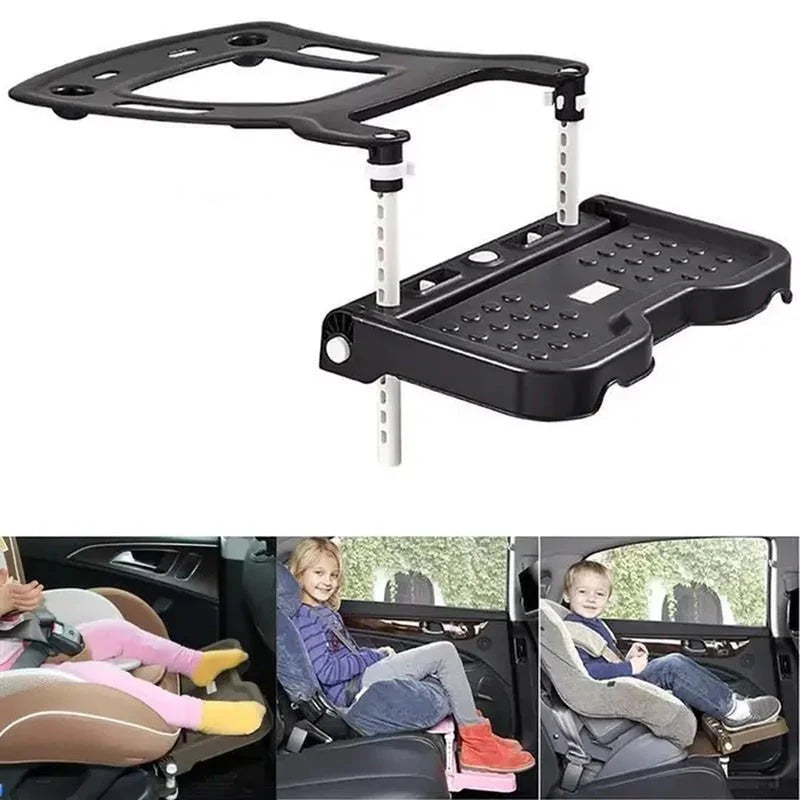 Reposa-pies ajustable y plegable para asiento de auto infantil — Confort y apoyo en viaje 